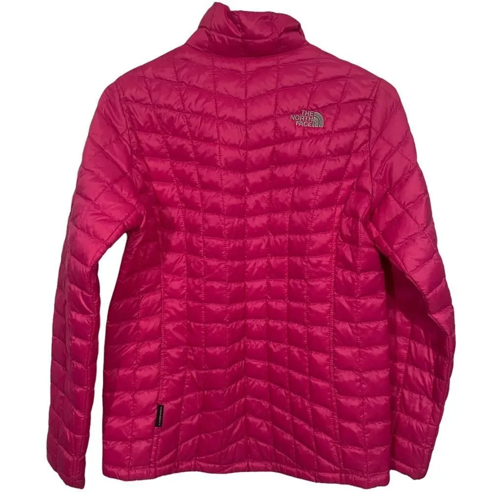 The North Face Thermoball Pink Puffer Winter Jacket